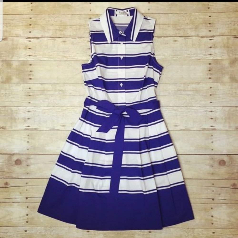 Milly by DesigNation sapphire combo cotton dress - Picture 4 of 8